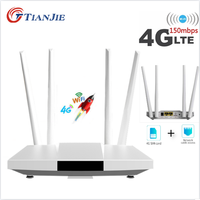 300 mb/s 4G Router karty SIM odblokuj LTE Wifi anteny CPE RJ45 WAN/LAN Port mobilny Hotspot Wi-Fi bezprzewodowy Modem szerokopasmowa sieć 1